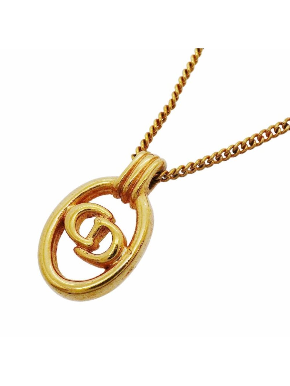 Dior Necklace CD Logo Gold Plated